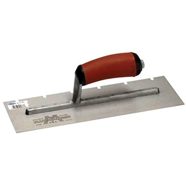 Notched Trowel  DS Handle, 3/16
